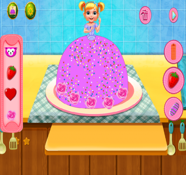 儿童蛋糕制作小游戏截图2