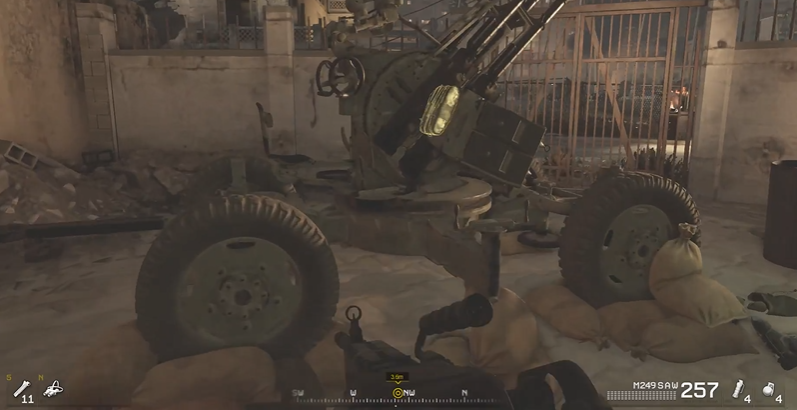 使命召唤4怎么摧毁防空炮