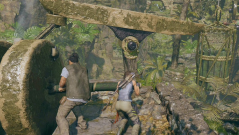 古墓丽影崛起吊桥怎么过