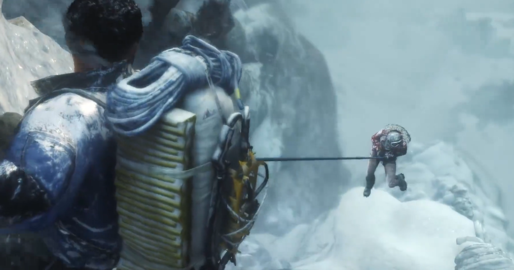 古墓丽影崛起雪山怎么荡绳子