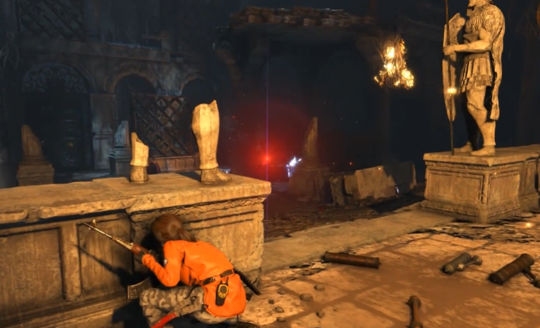 古墓丽影暗影雕像怎么过