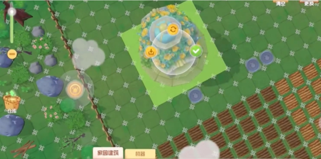 摩尔庄园小屋怎么空中布置