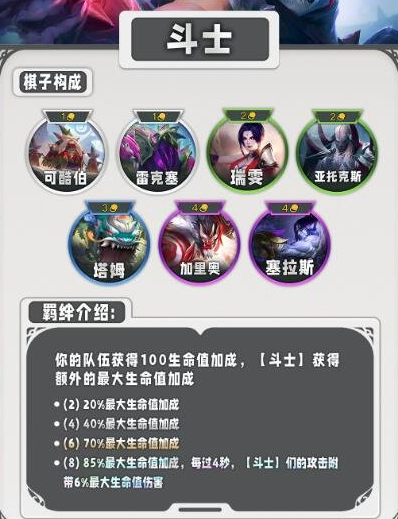 云顶之弈黄金阶羁绊有哪些