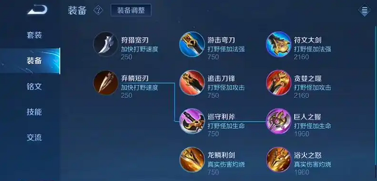 王者荣耀典韦打野如何出装