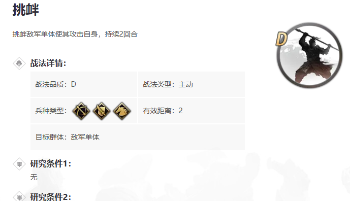 率土之滨挑衅战法怎么用